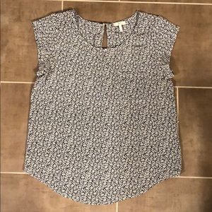 Joie Rancher Silk Short Sleeve Pocket Top